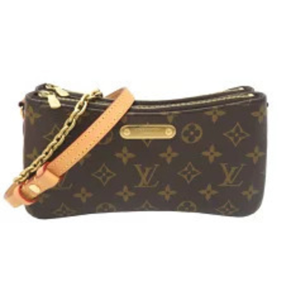 Louis Vuitton Pochette Rive Shoulder Bag Monogram Brown